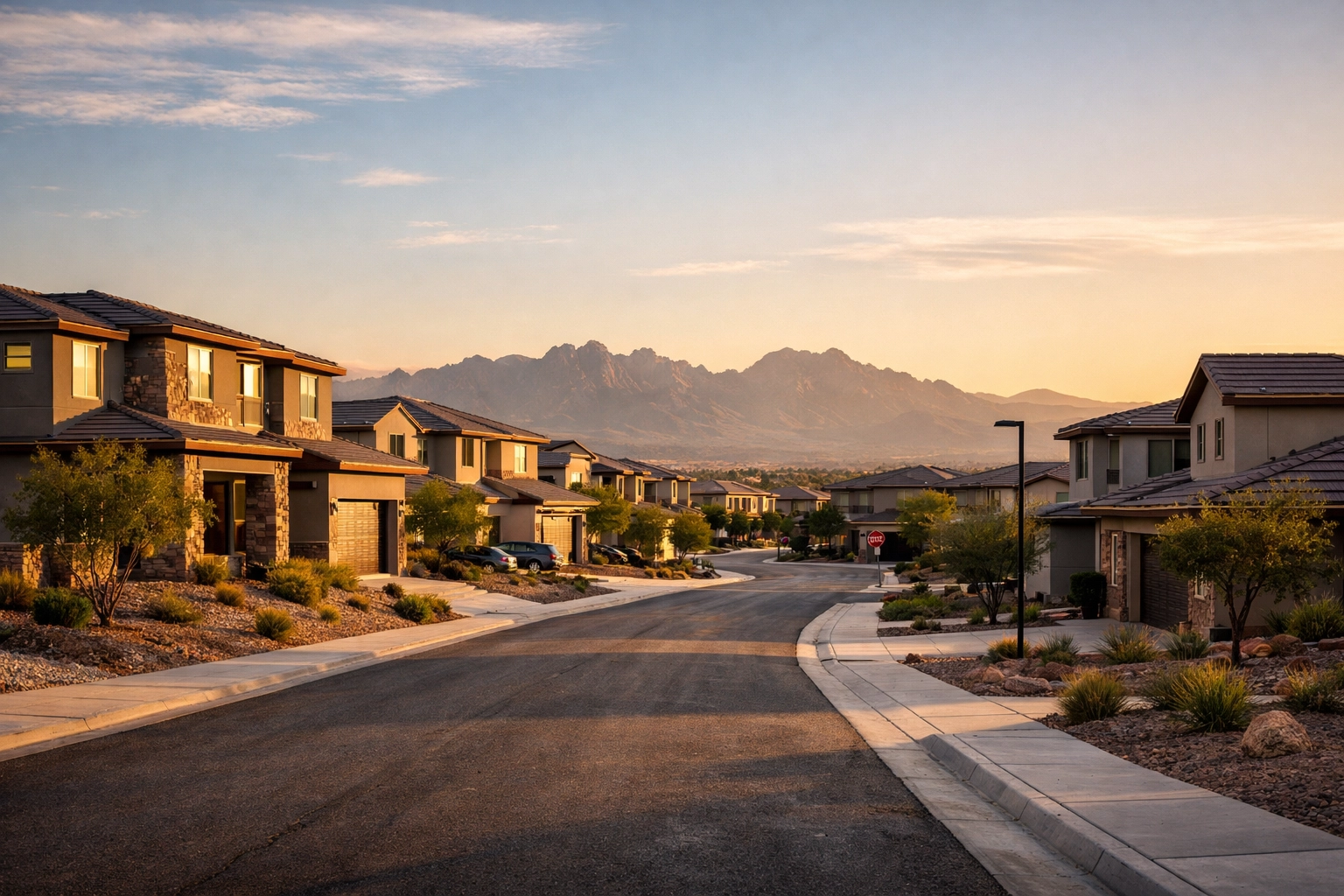 Northwest Las Vegas residential community with mountain views